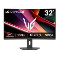 32" LG UltraGear G6 32G600A-B Gaming Monitor, VA, 1000R, 2560 x 1440, 180Hz, AMD FreeSync, 1ms, HDR10, HDMI / DP 1.4