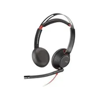 POLY Blackwire 5220 Headset Head-band 3.5 mm connector USB Type-C Black, Red
