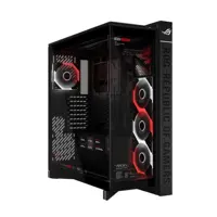 ASUS ROG Cronox GR801 ARGB EATX Full Tower Panoramic PC Case with 9.2" LCD Screen & 4x ROG Eurux GR120 ARGB Fans – Black