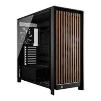 CORSAIR FRAME 5000D WOOD RS Chassis, Mid Tower, Black/Walnut, 2x 200mm + 1x 140mm Fans, USB-C, E-ATX - mITX