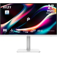 27" MSI PRO MAX 271QPHW E14 Monitor, IPS, 2560x1440, 144Hz, Adaptive-Sync, 1ms, 1500:1, HDMI 2.0b / DP 1.2a / USB