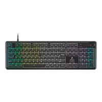 CORSAIR K55 CORE RGB Keyboard, iCUE Compatible, 12-Key Rollover, Anti-Ghosting, USB