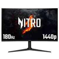 31.5" Acer Nitro UM.JX0EE.307 Monitor, VA, 1500R, 2560x1440, 180Hz, 1ms, 100M:1, 400cd/m², FreeSync Premium, HDMI/DP