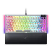 Razer BlackWidow V4 75% RGB Orange Switch Mechanical Gaming Keyboard White Edition