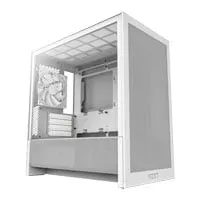NZXT H3 Flow, Micro-ATX Chassis, White, Tempered Glass, 1x F12OQ Fan, Reverse Connection, mATX, mITX