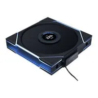140mm Lian Li UNI FAN TL LCD Wireless, Black ARGB, 7-Blade, 1600RPM, FDB, L-Connect, Single Fan, PWM