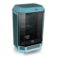 Thermaltake The Tower 300, Turquoise, Micro Tower Chassis w/ Tempered Glass Window, 2x 140mm Fans, mATX/mITX