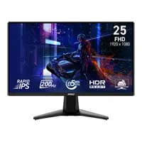24.5" MSI MAG 255F E20 Monitor, IPS, 1920 x 1080, 0.5ms, 200Hz, Adaptive Sync, HDR Ready, 1000:1, 300cd/m², HDMI / DP