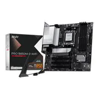 MSI PRO B850M-P WiFi, AMD B850, AM5, DDR5, PCIe 5.0, 3x M.2, 5GbE, Wi-Fi 7, USB 3.2 Gen2, AMD EXPO, mATX