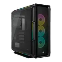 Corsair iCUE 5000T RGB, Black, Mid Tower Chassis w/ Tempered Glass Window, 3x 120mm Fans, E-ATX/ATX/mATX/mITX