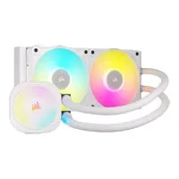 CORSAIR iCUE LINK TITAN 240 RX RGB White AIO Cooler, 2x120mm ARGB PWM Fan, Copper Heatsink, Aluminium Radiator,Intel/AMD