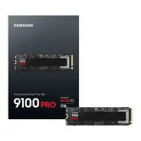 1TB Samsung 9100 PRO, M.2 2280, PCIe 5.0 (x4), NVMe SSD, V-NAND TLC, 14700 MB/s Read, 13300 MB/s Write, 1850K/2600K IOPS