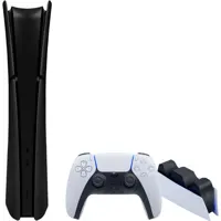 PlayStation 5 Slim Digital Edition + Covers Zwart + Oplaadstation
