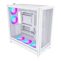 Montech HS01 PRO Mid Tower Chassis, White, Reversible Layout, 5 x 120mm ARGB fans, USB3.0/USB-C, ATX/mATX BTF/PZ Ready