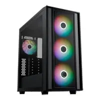 Cooler Master MasterBox 600 Mid Tower TG Chassis, 4x ARGB Fan, Rear-Connect Support, mATX, ATX, E-ATX