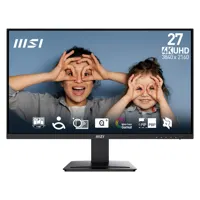 27" MSI PRO MP273U 4K Monitor, IPS, 3840x2160, 4ms, Adaptive Sync Support, 1000:1, 300cd/m², HDMI/DP