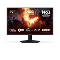 26.5" AOC Q27G41ZDF, QD-OLED, 2560 x 1440, 0.03ms, 240Hz, 400cd/m², G-Sync Compatible, HDR10, HDMI 2.0 / DP 1.4