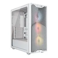 CORSAIR 3200D RS ARGB Chassis, White, Mid Tower, 3 x RS120 Fans, USB-C / 3.5mm, ATX / mATX / mITX