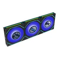 120mm Lian Li Uni Fan SL-INF LCD Flex, Triple Pack, Black, 9 Blades, 2000RPM, 59.2CFM, FD Bearing, PWM + ARGB