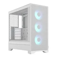 Fractal Design Pop 2 Air TG RGB Chassis, Mid Tower, White, 3 x Aspect 12X RGB Fans, USB-C, ATX / mATX / mITX