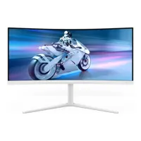 Philips Evnia 5000 34M2C5501A 34" Wide Quad HD Fast VA 180Hz 1ms Height Adjustable Curved Monitor with Speakers