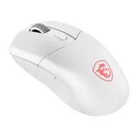 MSI Versa 300 Wireless Gaming Mouse, White, Optical, PixArt PAW3104DB Sensor, Kailh Switches, 2.4 GHz / BT5.3 / USB2.0