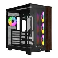 Thermaltake View 380 XL WS ARGB Mid Tower Chassis, Black, 4 x ARGB Fans, USB-C, Back-Connect, ATX / mATX / mITX