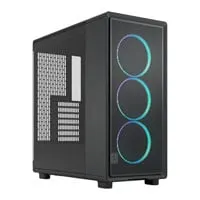 Fractal Design Epoch TG RGB, Black, Mid Tower w/ Light TG, 3x 120mm Momentum Fans, USB 3.2 Gen2, ATX / maTX / mITX