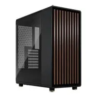 Fractal North Charcoal Mid Tower Chassis, Light Tint Tempered Glass Side Panel, 2x 140mm Fans, mITX/mATX/ATX