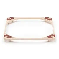 Noctua NA-IS1-12 Sx2 Inlet Side Spacers for 120mm Noctua Fans, Beige/Brown, Offsets Fans by 5mm, Higher Airflow