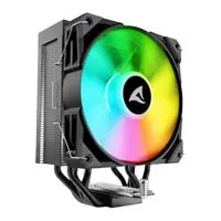 Sharkoon A50 RGB Black CPU Air Cooler, 1x 120mm PWM Fan, Single Tower, 5x Copper Heatpipes, 5V 4-Pin DG, Intel/AMD
