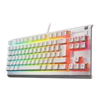 Steelseries Apex 3 Wired Mechanical Gaming Keyboard, TKL, White, RGB, Whisper-Quiet Switches, USB, UK