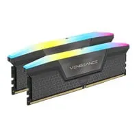 64GB(2x32GB) CORSAIR DDR5 Vengeance RGB, Grey, PC5-48000(6000), Non-ECC Unbuffered, CAS 40, Dual Profile EXPO/XMP, 1.35V