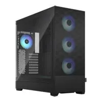Fractal Pop XL Air RGB, Black, Full Tower Chassis w/ TG Window, 4x 120mm RGB Fans, USB 3.0, E-ATX/ATX/mATX/mITX
