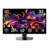 31.5" MAG 322UP QD-OLED E16 OLED Gaming Monitor, 4K 3840x2160, 165Hz, Adaptive Sync, 0.03ms, DP / HDMI / USB-C