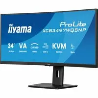 iiyama XCB3497WQSNP-B1 34" Curved 1500R VA LCD, 120Hz, USB-C Dock Display, 95W Charging