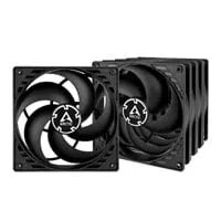140mm Arctic 5 Pack P14, 5 Blade, Static Pressure Fan, 1700rpm, 72.8CFM, Fluid Dynamic Bearing, Black, 3-pin