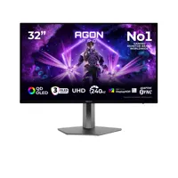 32" AOC AGON PRO AG326UZD2 Gaming Monitor, QD-OLED, 3840 x 2160, 240Hz, G-Sync Compatible, 0.03ms, HDMI 2.1 / DP 2.1