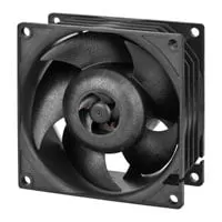 80mm Arctic S8038-10K Fan, Black, Airflow/Pressure Optimised, 5 Blade, Dual Ball Bearing, 10000rpm, 102CFM, 4-Pin PWM