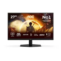 27" AOC AGON Q27G42ZE Gaming Monitor, Fast IPS, 2560 x 1440, 240Hz, G-Sync Compatible, 1ms, HDR10, HDMI 2.0 / DP 1.4