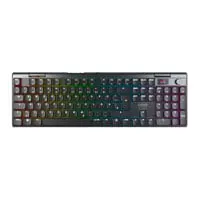Cherry MX 10.1 Wireless Keyboard, Black, RGB, Cherry MX Low Profile 2.0 Red Switches, N-Key Rollover, BT / RF / USB, UK
