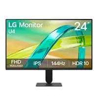 24" LG UltraGear U4 24U411B Gaming Monitor, IPS, 1920 x 1080, 144Hz, AMD FreeSync Premium, 1ms, HDR10, HDMI 2.0 / VGA
