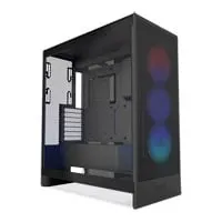 NZXT H7 Flow RGB Black, Mid Tower Chassis w/ Tempered Glass Window, F360 RGB Core, USB 3.2 Gen1, EATX/ATX/mATX