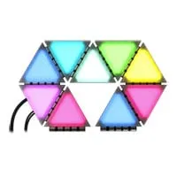Corsair iCUE LC100 Case Accent Lighting Panels, Mini Triangle, 9x Tile Starter Kit