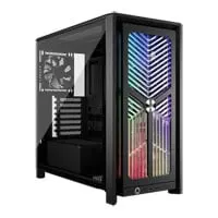 CORSAIR FRAME 4000X RS Chassis, Black, Mid Tower, 4 x RS120 Fans, USB-C / 3.5mm, E-ATX / ATX / mATX / mITX
