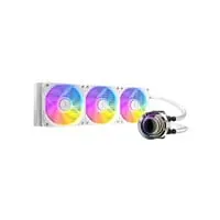Antec Vortex Lum 360 ARGB AIO CPU Cooler, White, 3 x 120mm Fans, Copper Baseplate, Aluminium Radiator, Intel / AMD