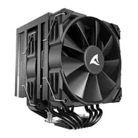 Sharkoon A60 Black CPU Air Cooler, 2x 120mm PWM Fans, Dual Tower, 6x Copper Heatpipes, Intel/AMD