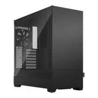Fractal Pop Silent TG, Black, Mid Tower Chassis with Tempered Glass Window, 3x 120mm Fans, USB 3.0, ATX/mATX