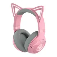 Razer Kraken Kitty V2 BT Headset, Quartz Pink, 40mm TriForce Drivers, Noise Cancelling Mics, USB Type-C, Chroma RGB