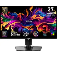 26.5" MSI MAG 271QP QD-OLED X28 OLED Gaming Monitor, WQHD 2560x1440, 280Hz, 0.03ms, DP / HDMI / USB-C